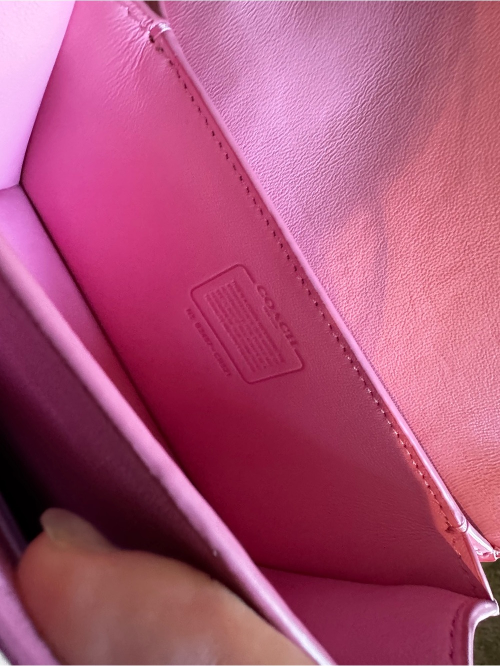 Coach Pink Leather Signature C Crossbody - Picture 2 of 4